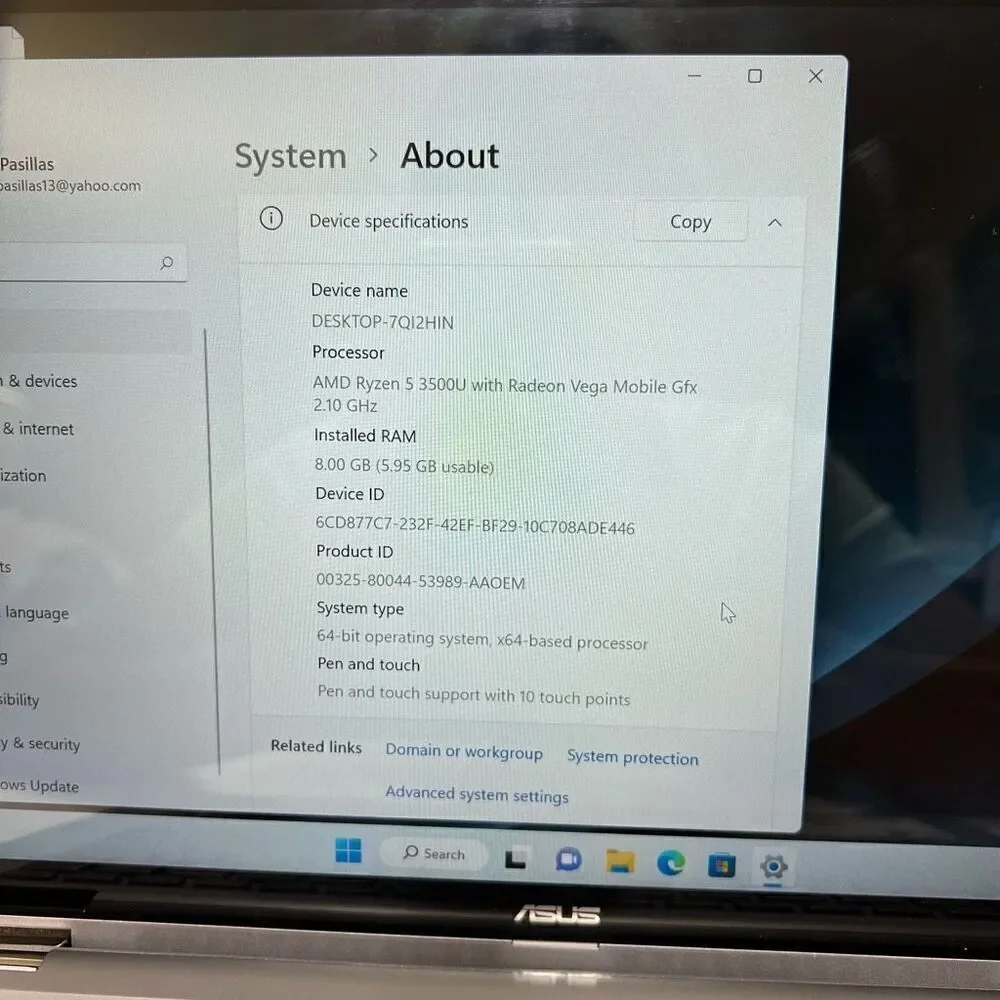 Asus Zenbook Q406DA Touchscreen Laptop